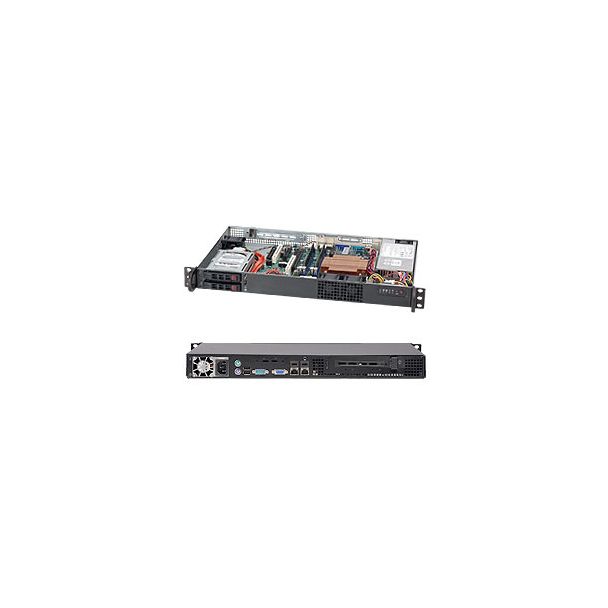 Supermicro SuperChassis 510T-203B Rack Black 200 W