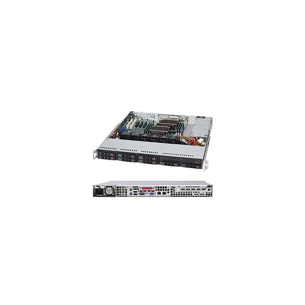 Supermicro SC512-203B Supporto Nero 200 W