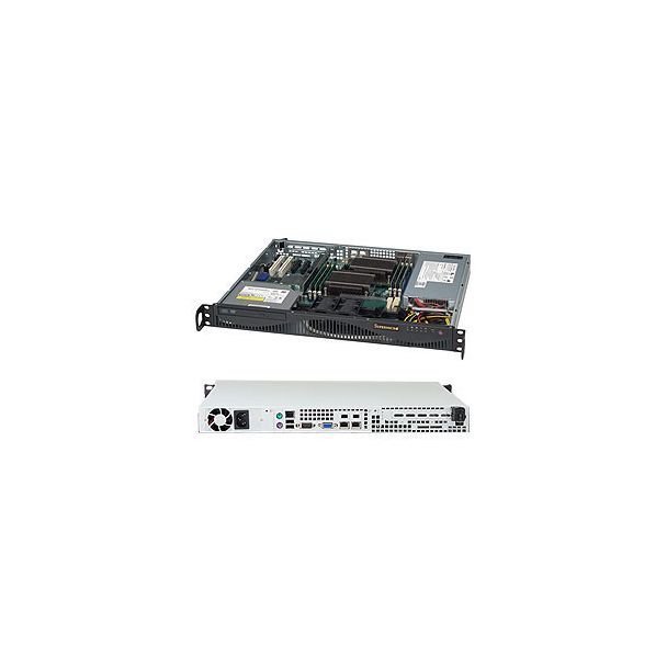 Supermicro SuperChassis 512F-350B1 Rack Black 350 W