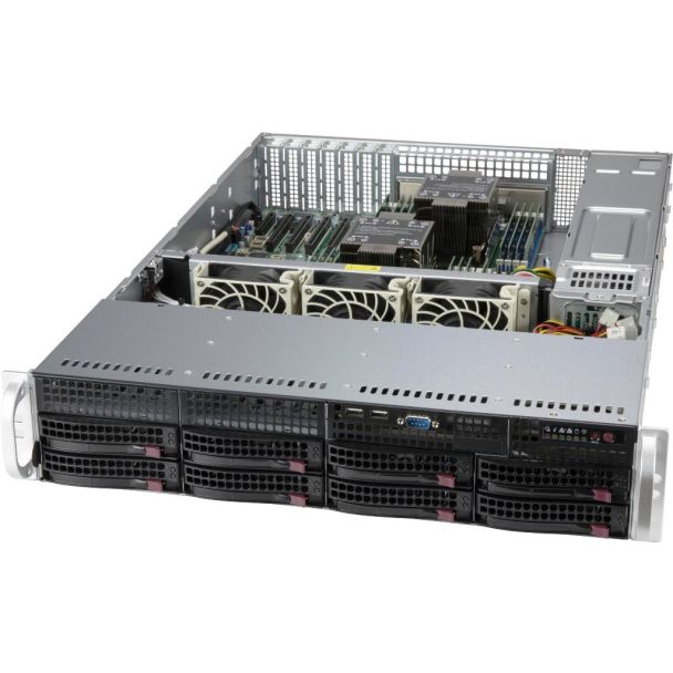 Supermicro CSE-825BTQC-R1K23LPB computer case Rack Black 1200 W