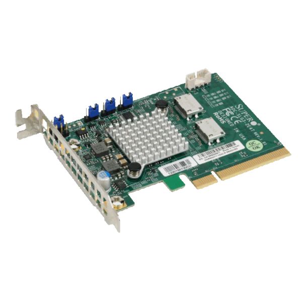 Supermicro AOC-SLG3-2E4T-O interface cards/adapter Internal PCIe