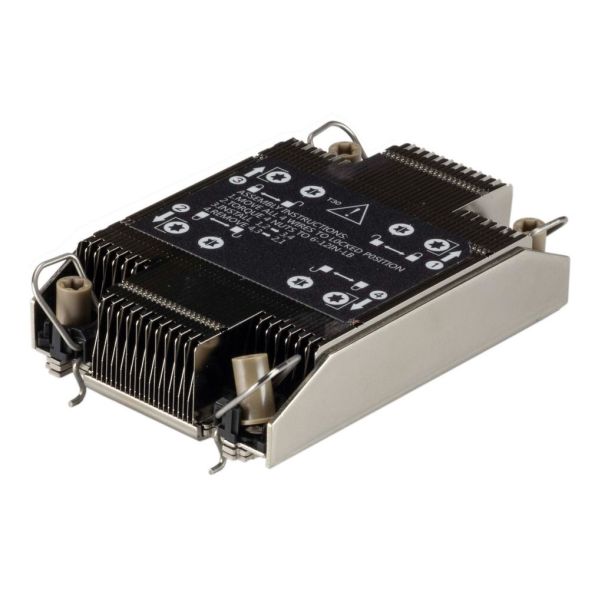 Supermicro SNK-P0077V sistema di raffreddamento per computer Processore Dissipatore di calore/Radiatore Nero, Acciaio inox