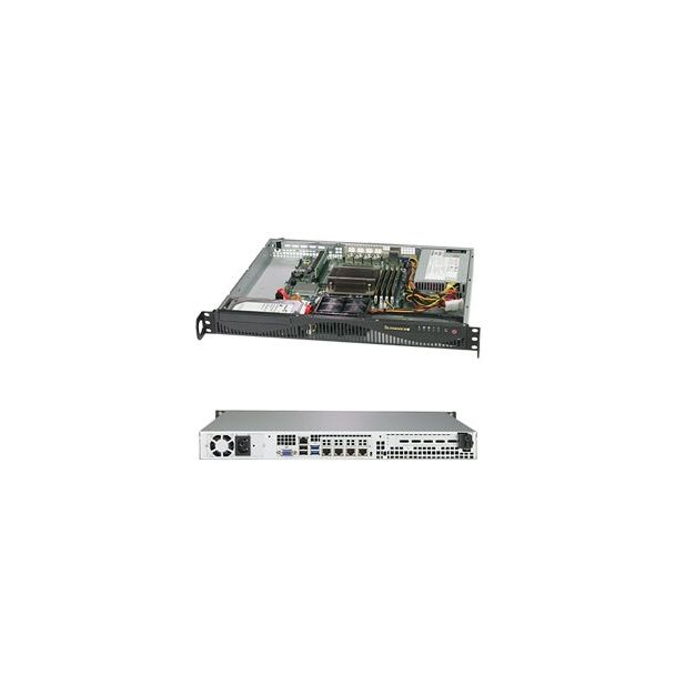 Supermicro SuperServer 5019C-M4L Intel C242 LGA 1151 (Socket H4) Rack (1U) Nero