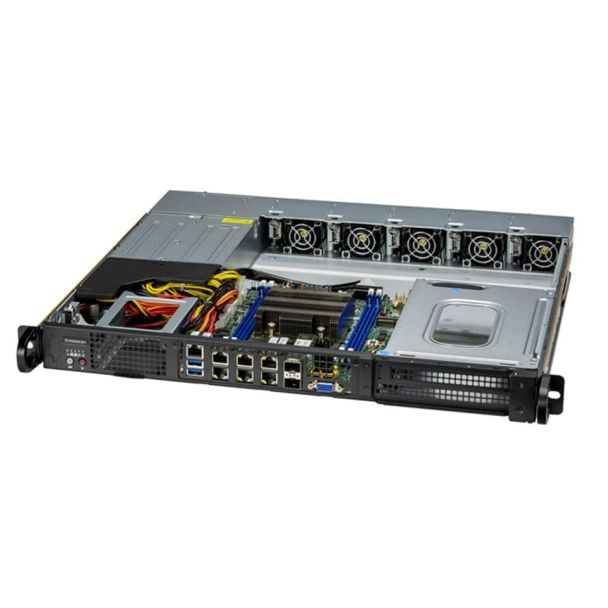 Supermicro SYS-110D-8C-FRAN8TP sistema barebone per server Intel SoC BGA 2579 Rack (1U) Argento