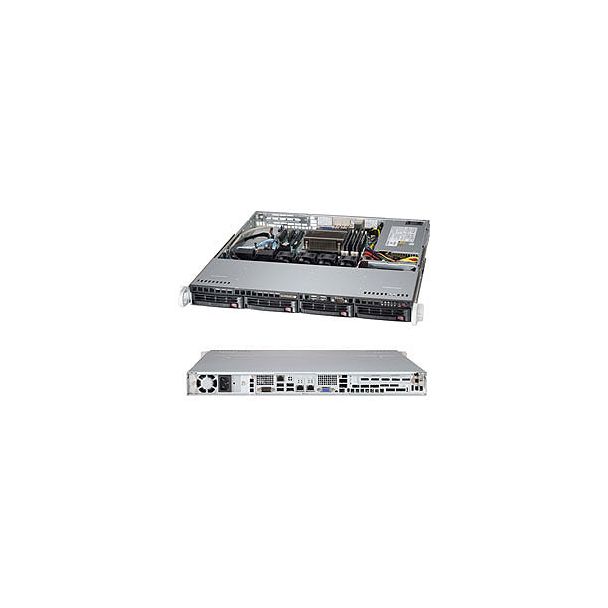 Supermicro SuperServer 5018D-MTF IntelĀ® C224 LGA 1150 (Socket H3) Rack (1U) Argento