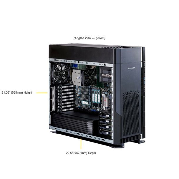 Supermicro SYS-551A-T server barebone Intel W790 LGA 4677 (Socket E) Rack (5U) Black