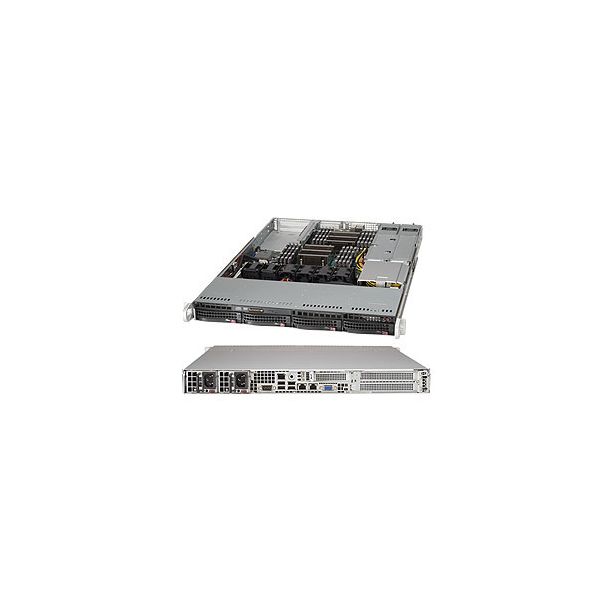 Supermicro SuperServer 6018R-WTR IntelĀ® C612 LGA 2011 (Socket R) Rack (1U) Nero