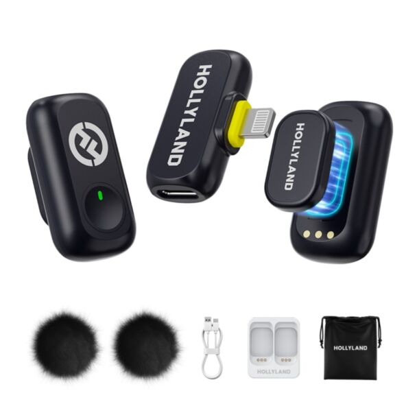 Hollyland LARK A1 Mini Duo Lightning wireless microphone system
