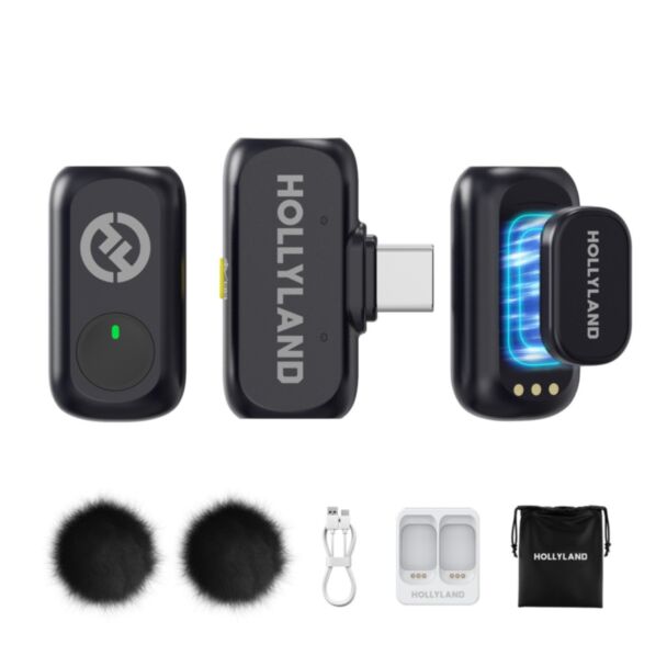 Hollyland LARK A1 Mini Duo USB-C wireless microphone system