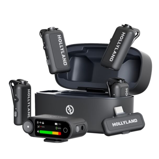 Hollyland LARK MAX 2 Combo 4-Person Version wireless microphone system