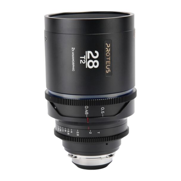 Laowa Proteus 2X 28mm T2 flare argento, scala in piedi, anamorfico PL/EF