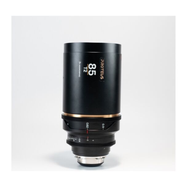 Laowa Proteus 2X 85mm T2 flare ambra, scala metrica, anamorfico PL/EF