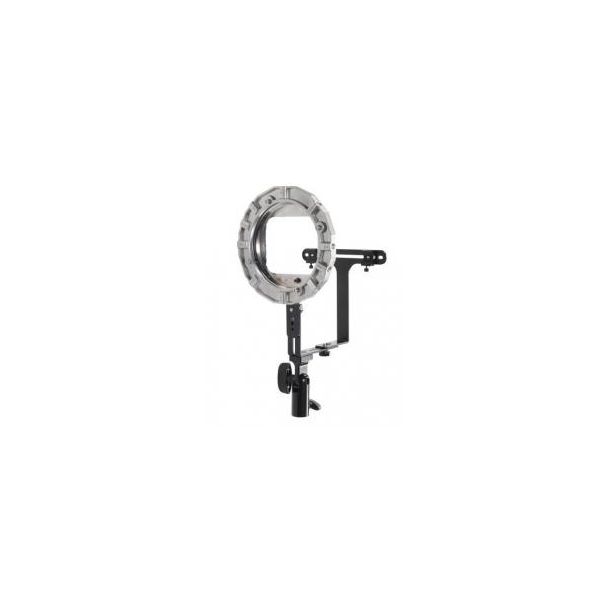Aurora Ring + adapter + bracket with 2 hot shoe flash attachments