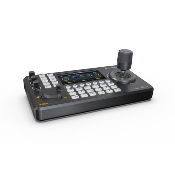AVMatrix PKC3500 – PTZ camera controller with joystick and 5 inch screen, ONVIF, VISCA over IP, Pelco and PoE
