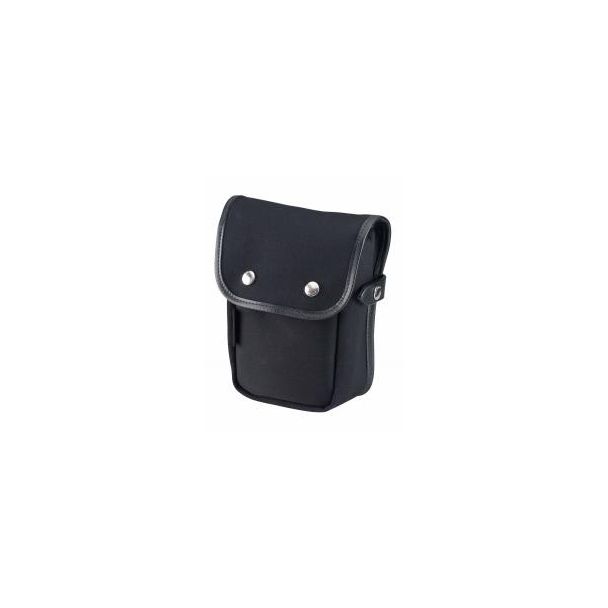 Billingham Delta Pocket Canvas Black/Black Leather Edges + Nickel Finish