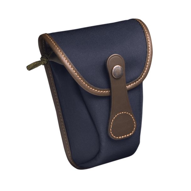 Billingham Pocket AVEA07 Navy Blue Canvas/Chocolate Leather Edges + Brass Finishes