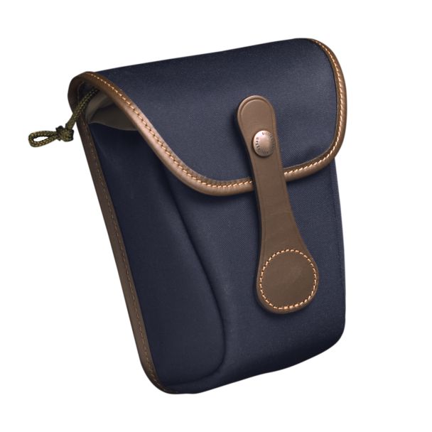 Billingham Pocket AVEA08 Navy Blue Canvas/Chocolate Leather Edges + Brass Finishing
