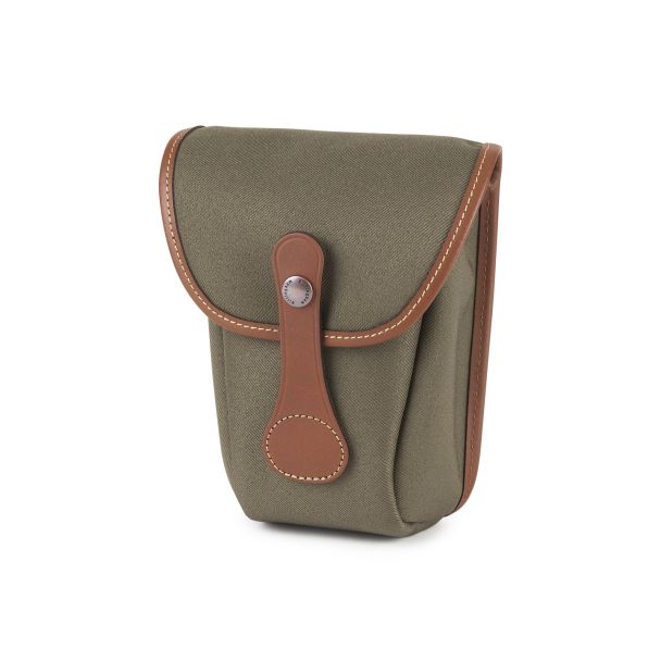 Billingham Pocket AVEA08 FibreNyte Sage Green/Light Brown Leather Edges + Brass Trim
