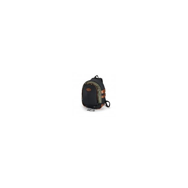 Billingham Rucksack 25 Canvas Black/Leather Trim Light Brown