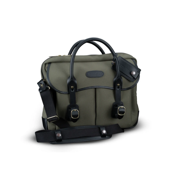 Billingham Thomas Briefcase FibreNyte Sage/Black Leather Edges