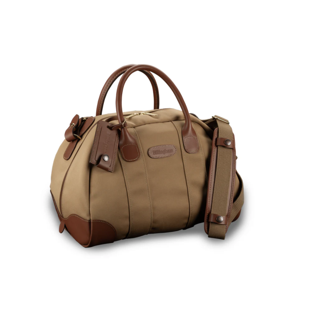 Billingham Overnight Bag Canvas Khaki/Leather Trim Light Brown