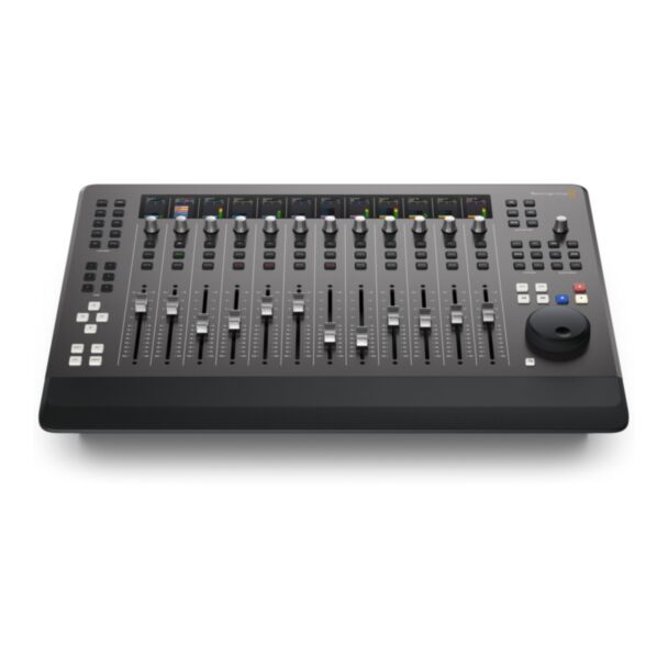 Blackmagic Design Fairlight Desktop Console – Audio mixing console with 12 motorized faders