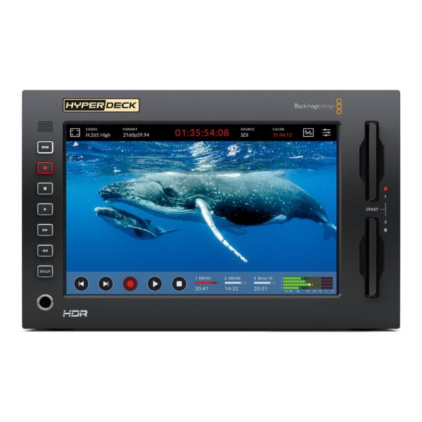 Blackmagic Design HyperDeck Extreme 4K HDR – Registratore broadcast Ultra HD HDR con H.265