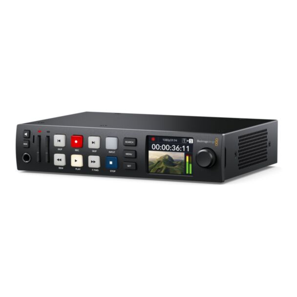 Blackmagic Design HyperDeck Studio HD Plus – 6G-SDI rack recorder with fill and key