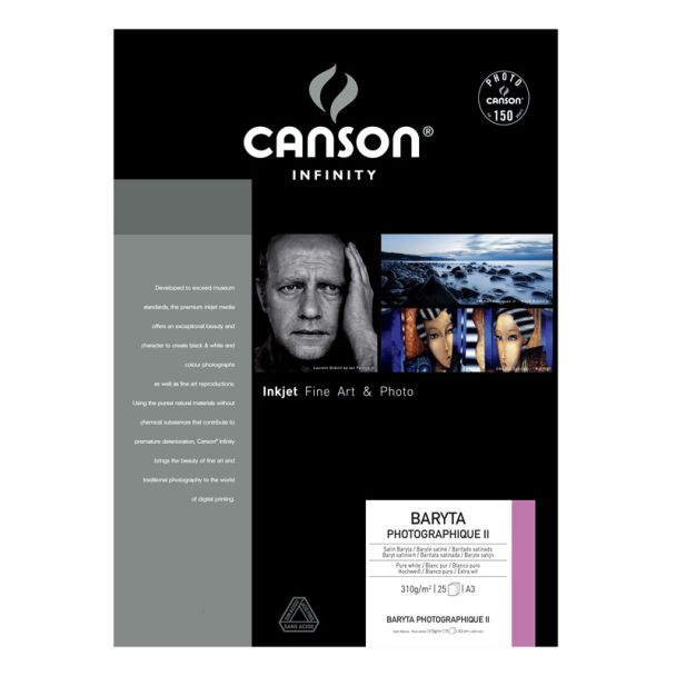 Canson Infinity Baryta Photographique II gr310 0.43x15.24m UNTIL SOLD OUT
