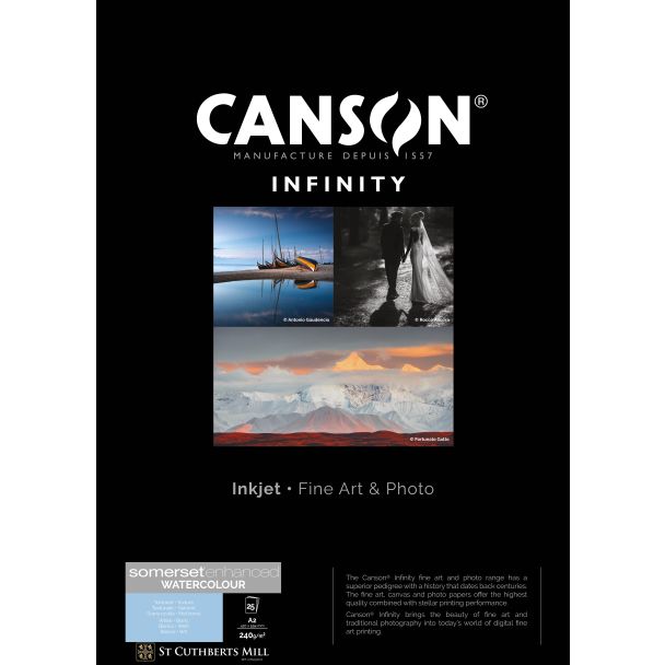 Canson Infinity Somerset Enhanced Watercolor Rag gr240 25xA2