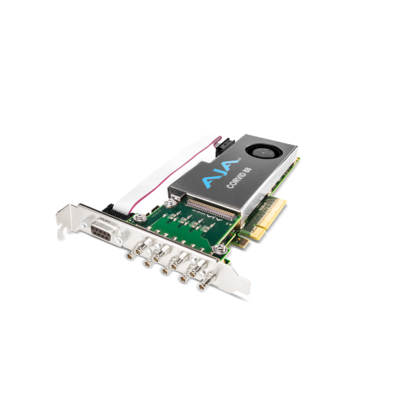 Aja Video Systems CRV88-9-T-R0 Corvid 88 - PCIe 2.0 8-Channel I/O, raster independent channels, 4K capable, tall (standard) PCIe bracket, includes 9x 101999-02 cables