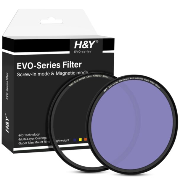 H&Y filtro EVO HD magnetico notturno anti inquinamento 82mm