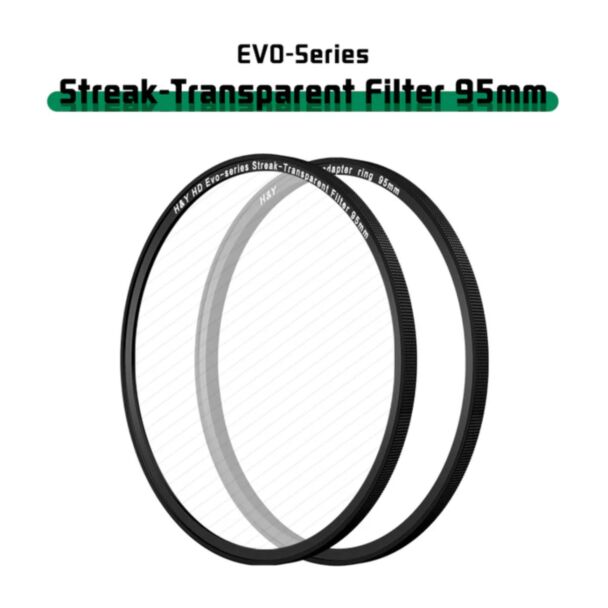 H&Y filtro EVO striscia-Transparent HD alluminio anodizzato 95mm e adattatore magnetico