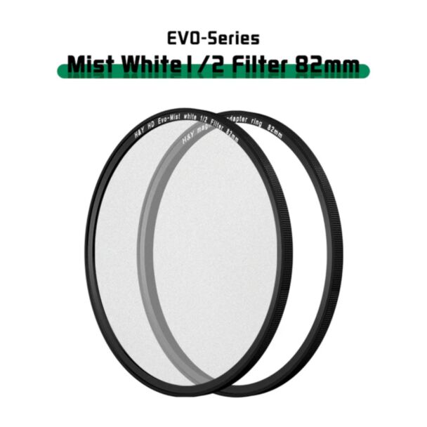H&Y filtro EVO Mist White 1/4 HD alluminio anodizzato 82mm e adattatore magnetico