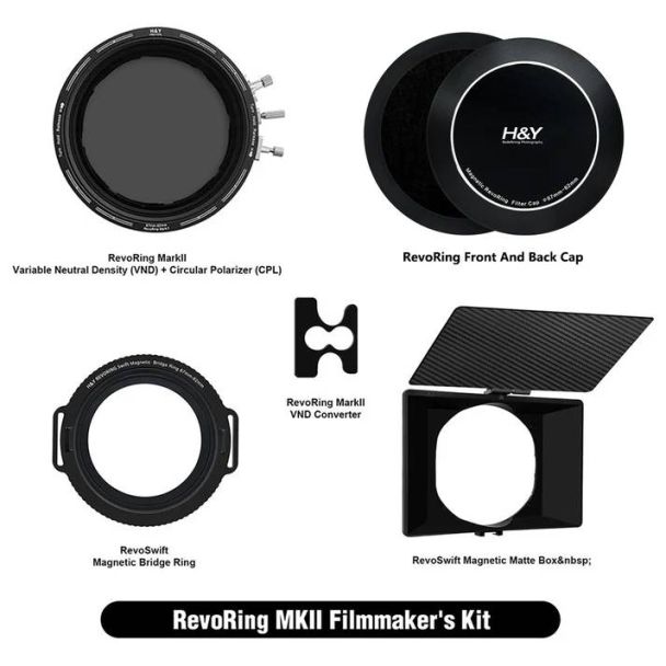 H&Y Filtri RevoRing Mark II Video Kit 58-77mm (RNC77-II + RBR-77 + RMBOX + RC01)