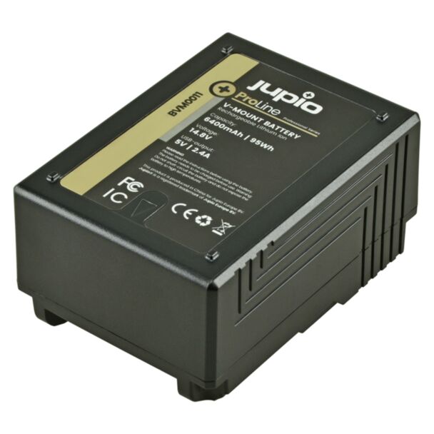 Jupio BVM0011 Batteria per fotocamera/videocamera Ioni di Litio 6400 mAh
