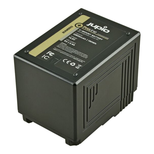 Jupio BVM0013 Batteria per fotocamera/videocamera Ioni di Litio 12800 mAh