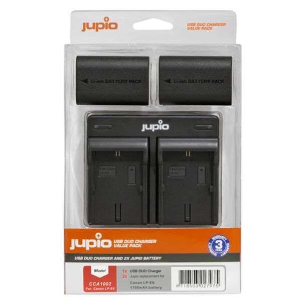 Jupio CCA1002 Batteria per fotocamera/videocamera 1700 mAh