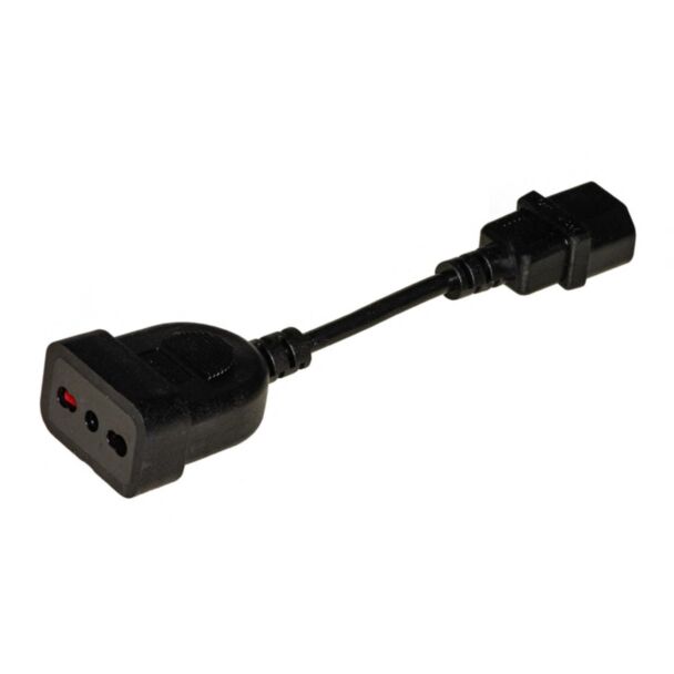 Link LK10058 cavo per gruppi di continuità con 1 femmina tripolare italiana 10a/16a - 1 connettore maschio c14