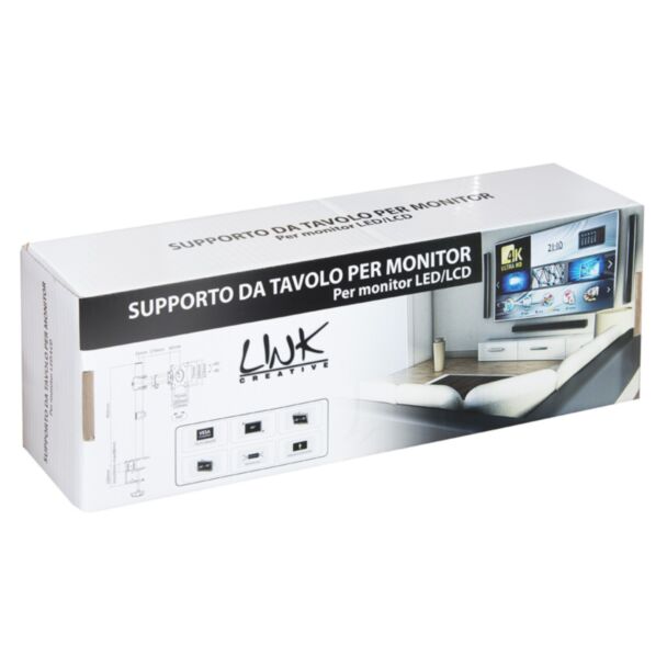 Link LKBR06 desk arm with clamp for 13-27" monitors, up to 8 kg