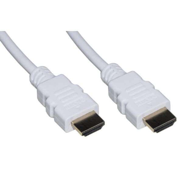 Link LKCHDMI50B cavo HDMI 4Kx2K con contatti dorati, 5 m, bianco