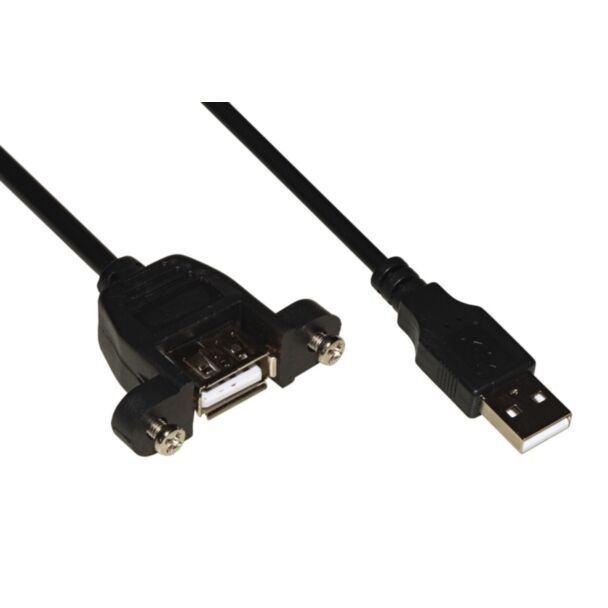 Link LKCUSBPC USB cable connector male/ female panel 1 m