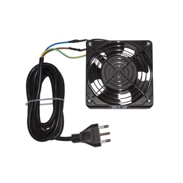 Link LKFAN220 fan 120x120x38 220 V with cable 2 m Italian plug with grille, black