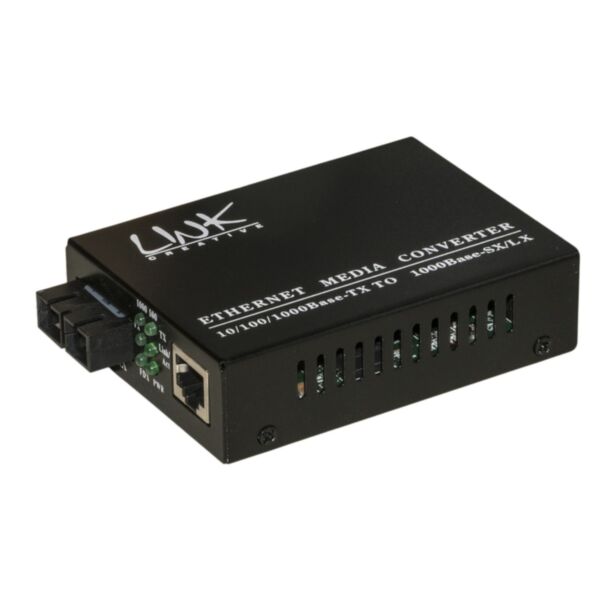 Link LKMCSM10 media converter RJ45 - fibre optic SC 10/100/1000 single-mode 1310 nm