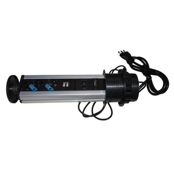 Link LKMPT03 power strip pop-up with 2 ports power ITA/Schuko, 2 ports USB 1 RJ45 1 RJ11 1 HDMI female