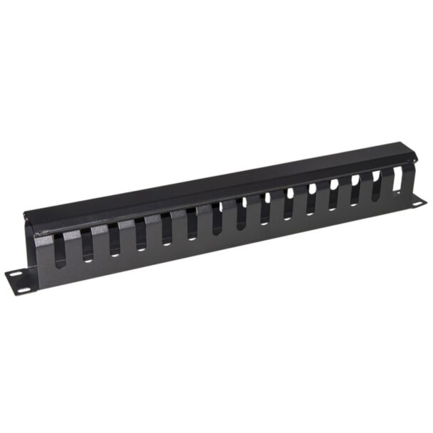 Link LKORG1UD cable management panel for rack cabinets 19" 1U cage type black 483x42x70 mm metal