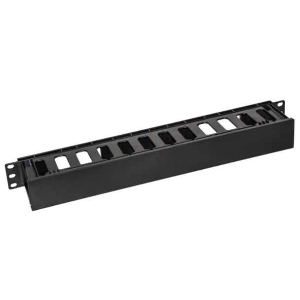 Link LKORG1UNR cable management bar for cabinets 19" 1U with cover sliding, black
