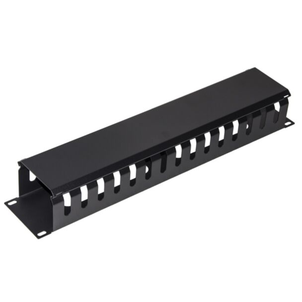 Link LKORG2UD cable management panel for rack cabinets 19" 2U cage type black 483x88x70 mm metal