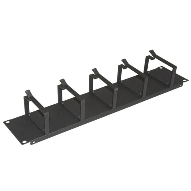 Link LKORG2UN cable management bar for cabinets 19" 2U 5 rings metal, black
