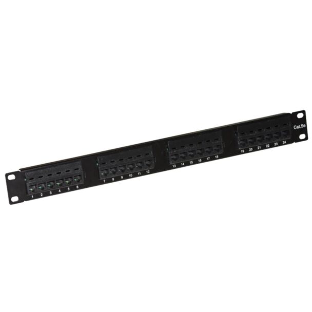Link LKP5E24110 patch panel 24 ports 19" UTP category 5E terminal block type 110 IDC